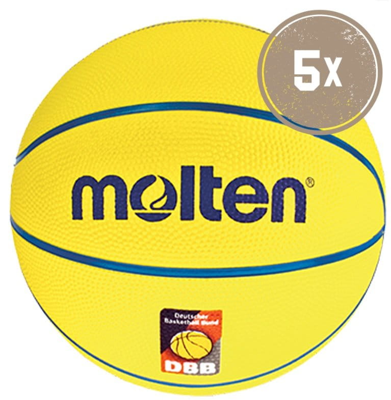 Lopta Molten SB4-DBB Basketball Größe 4 - 5er Ballpaket